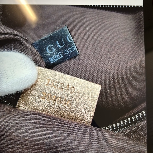 Gucci Beige Monogram Handbag Boston weekender Bag - Picture 9 of 9